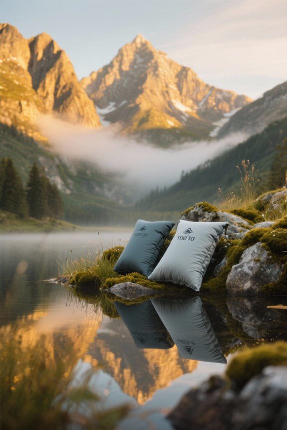 comfortable compressible camping pillows