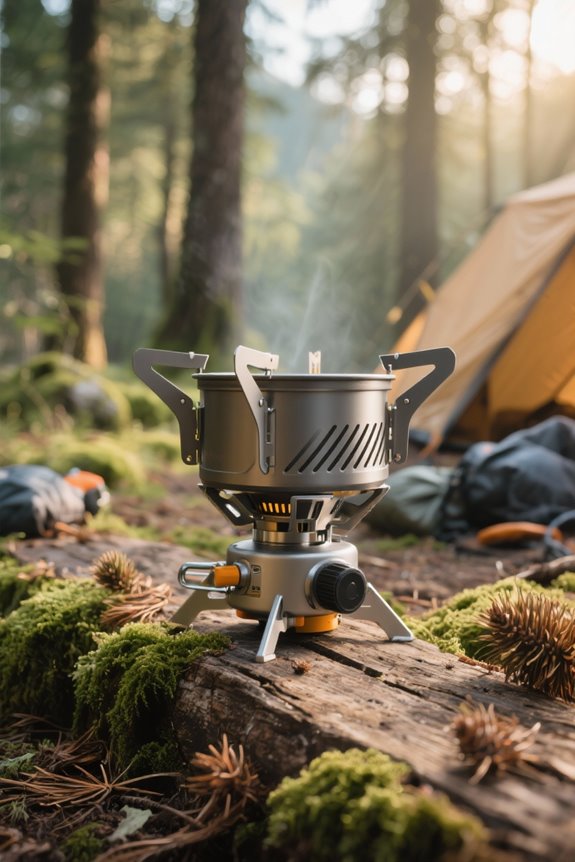wind resistant camping stove design
